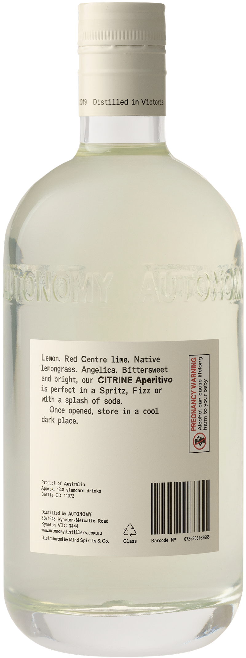Autonomy Citrine Aperitivo 25% 700ML