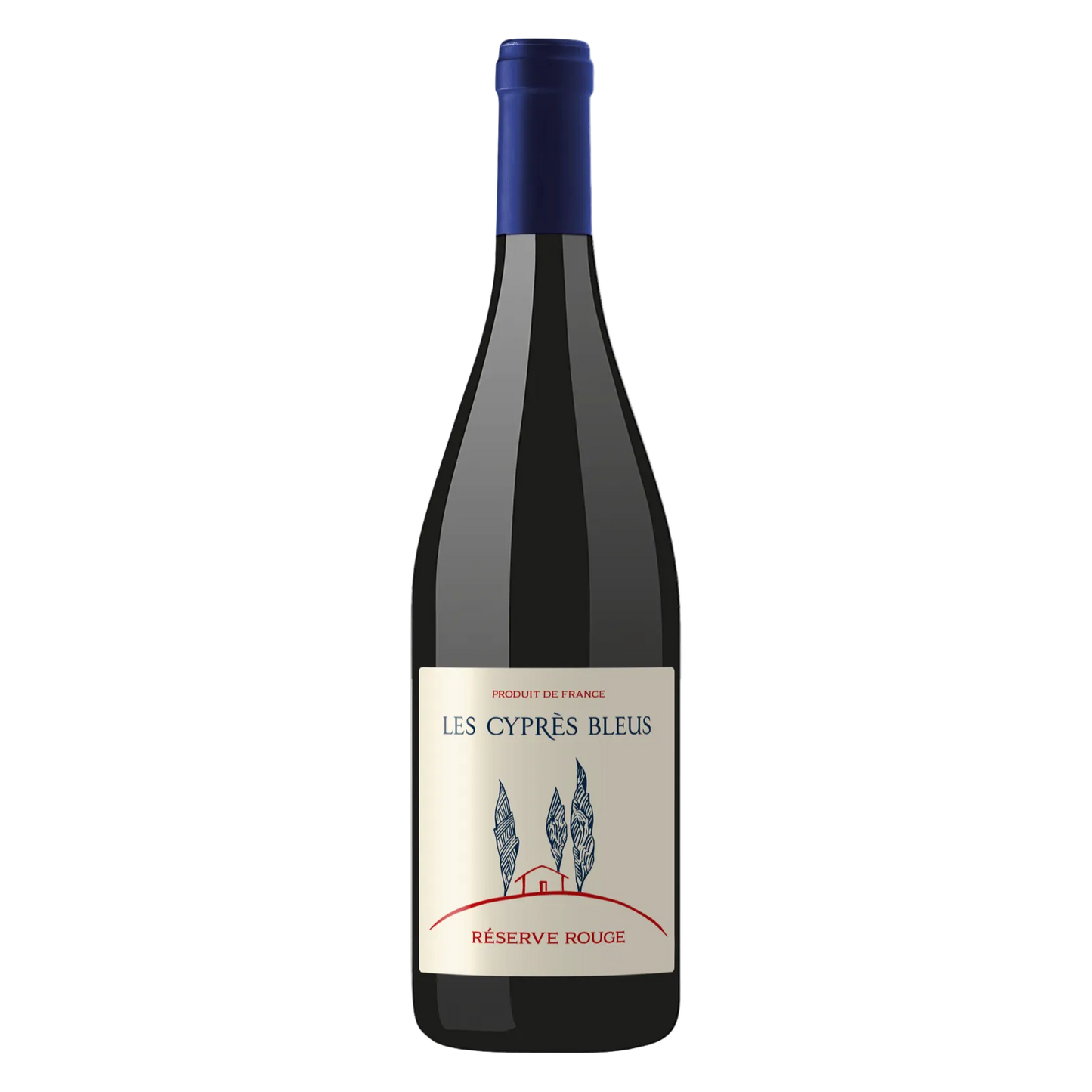 Jeff Carrel - Les Cyprès Bleus Réserve Rouge VDF 13% 750ML