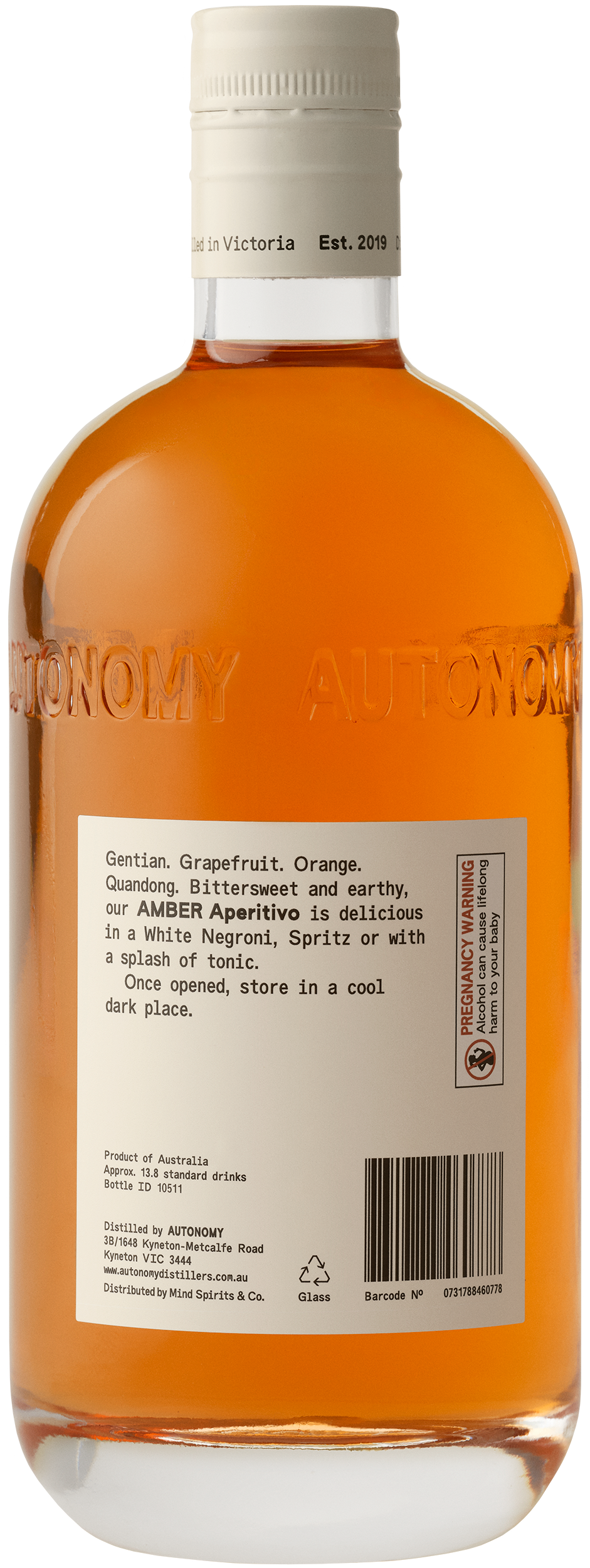 Autonomy Amber Aperitivo 25% 700ML