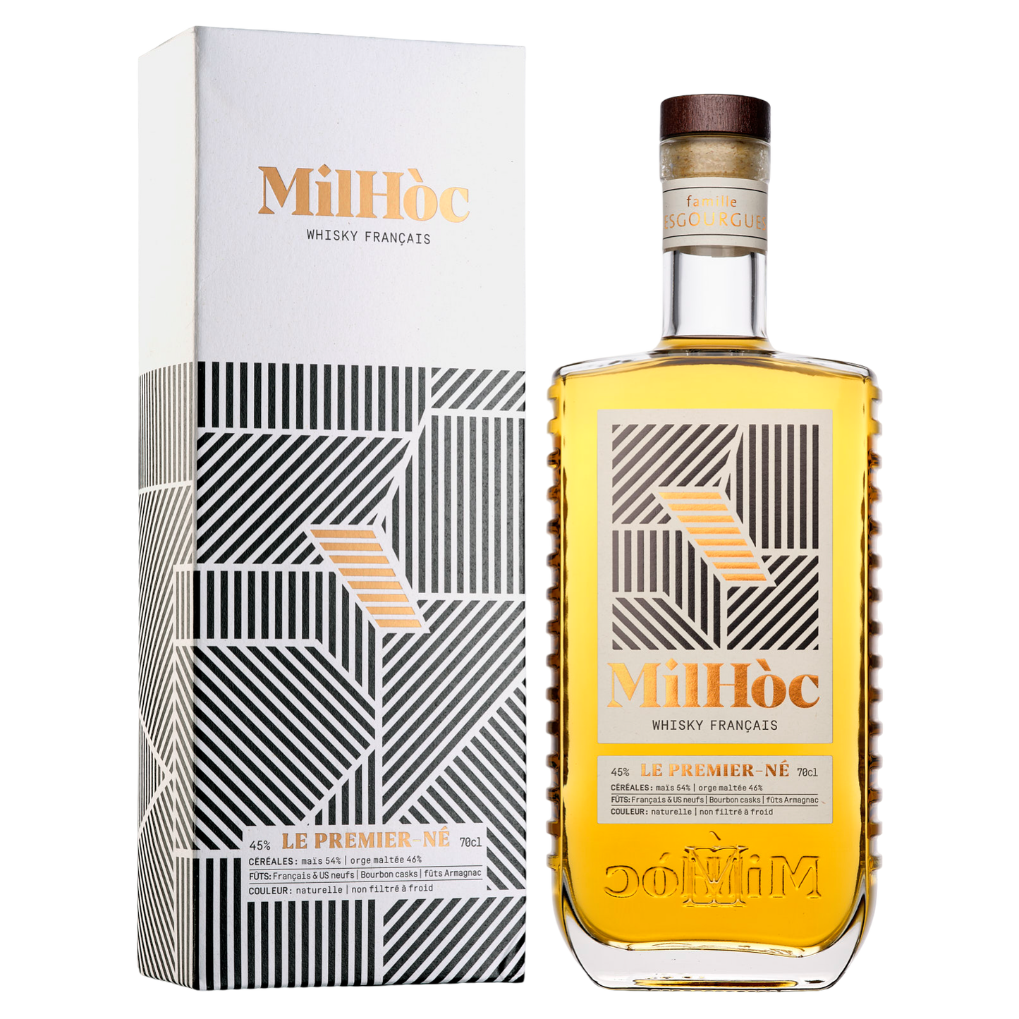 Chateau de Laubade - Milhoc Single Grain Whisky - Premier Né 45% 700ML