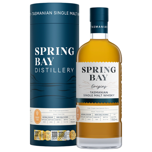 Spring Bay Tasmanian Single Malt Whisky Tawny 46% 700ML