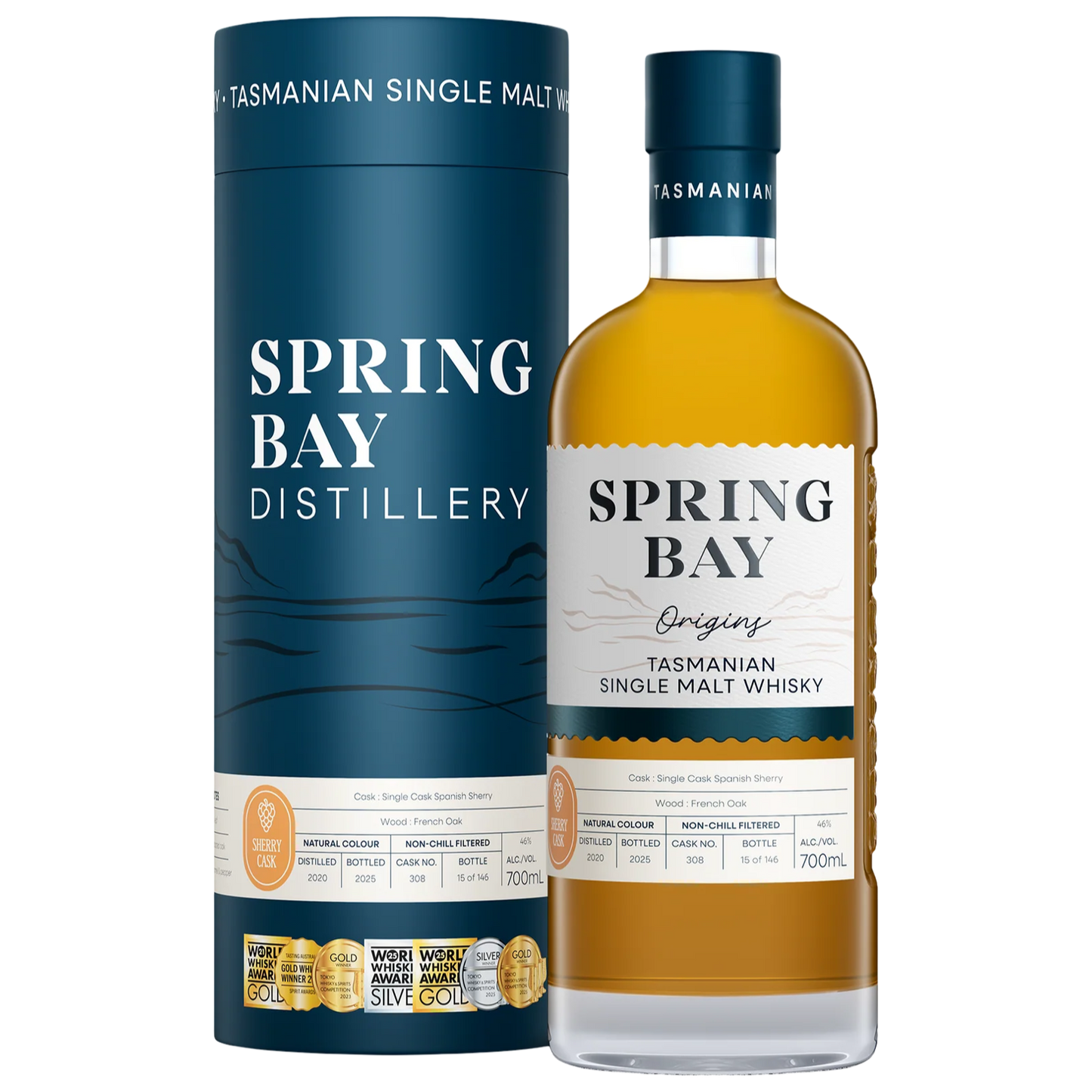Spring Bay Tasmanian Single Malt Whisky Apera 46% 700ML