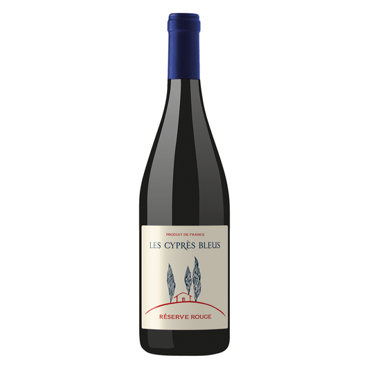 Jeff Carrel - Les Cyprès Bleus Réserve Rouge VDF 13% 750ML