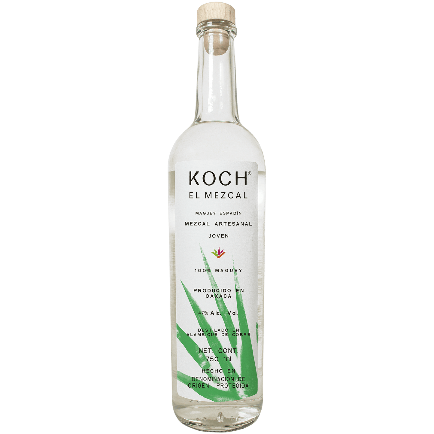 Koch El Mezcal Artesanal Maguey Espadín 47.08% 750ML - Mind Spirits & Co.