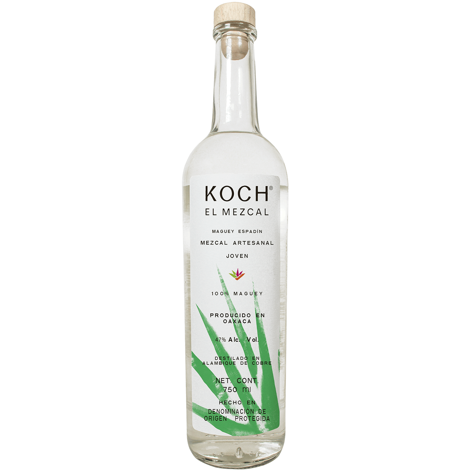 Koch El Mezcal Artesanal Maguey Espadín 47.08% 750ML - Mind Spirits & Co.