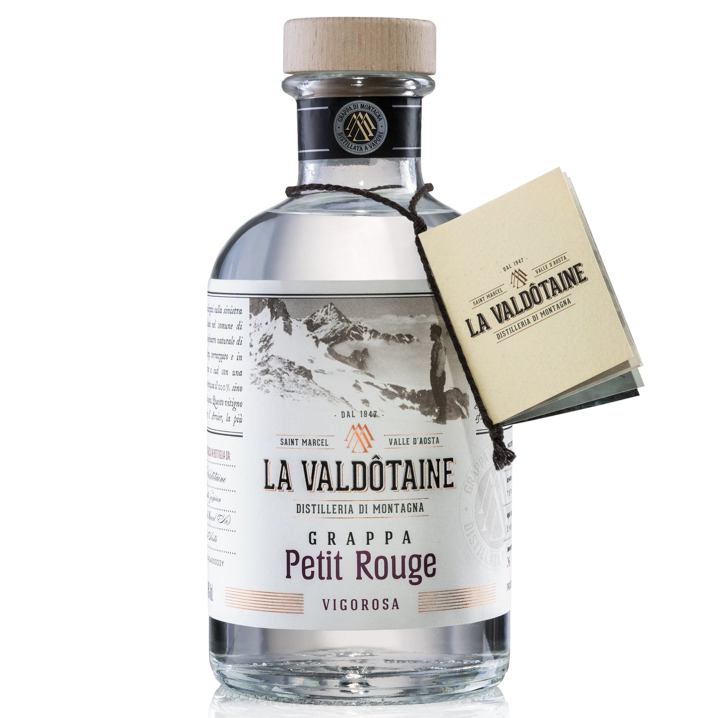 La Valdotaine Petit Rouge Grappa 48% 500ML