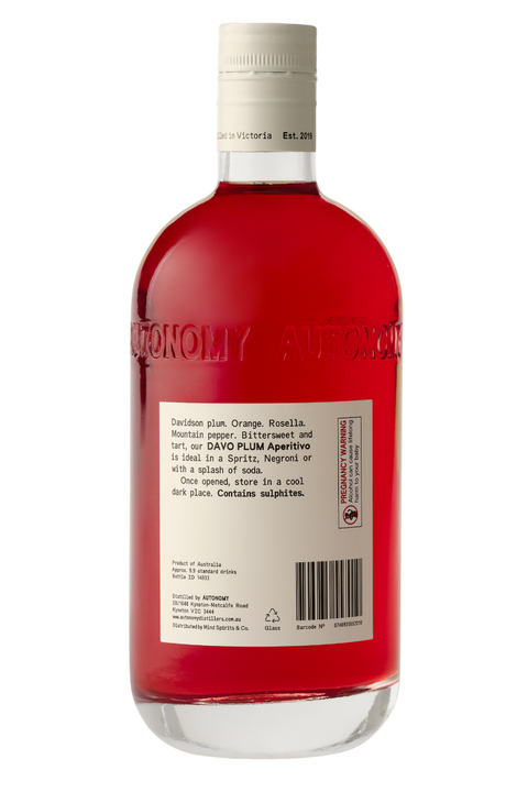 Autonomy Davo Plum Aperitivo 18% 700ML